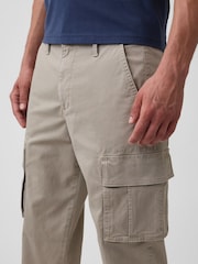 Gap Grey Essential Straight Cargo Trousers - Image 3 of 6