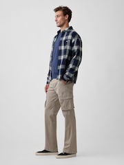 Gap Grey Essential Straight Cargo Trousers - Image 4 of 6