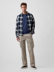 Gap Grey Essential Straight Cargo Trousers - Image 5 of 6