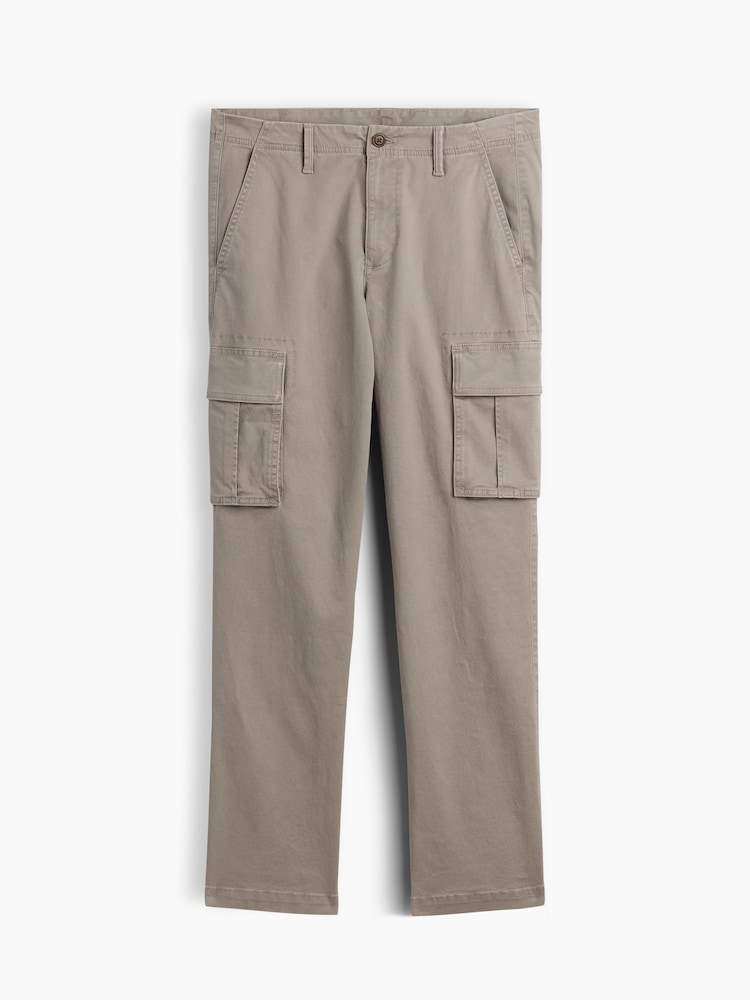 Gap Grey Essential Straight Cargo Trousers - Image 6 of 6 Gap Grey Essential Straight Cargo Trousers - Image 6 of 6