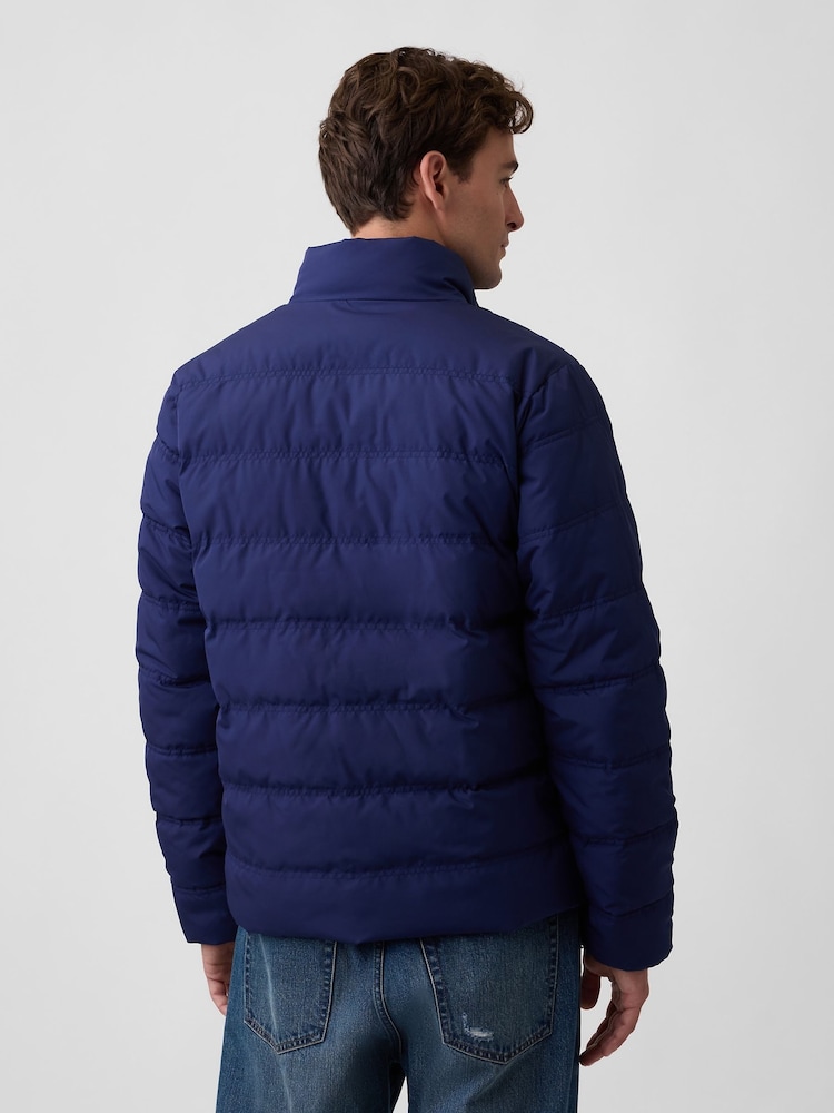 Gap Navy Relaxed Puffer Jacket - Image 2 of 4 Gap Navy Relaxed Puffer Jacket - Image 2 of 4