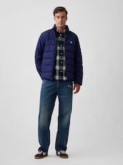 Gap Navy Relaxed Puffer Jacket - Image 3 of 4