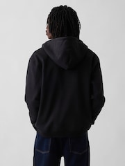 Svart - Gap VintageSoft Relaxed Zip Hoodie - Bild 2 av 5