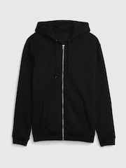 Svart - Gap VintageSoft Relaxed Zip Hoodie - Bild 5 av 5