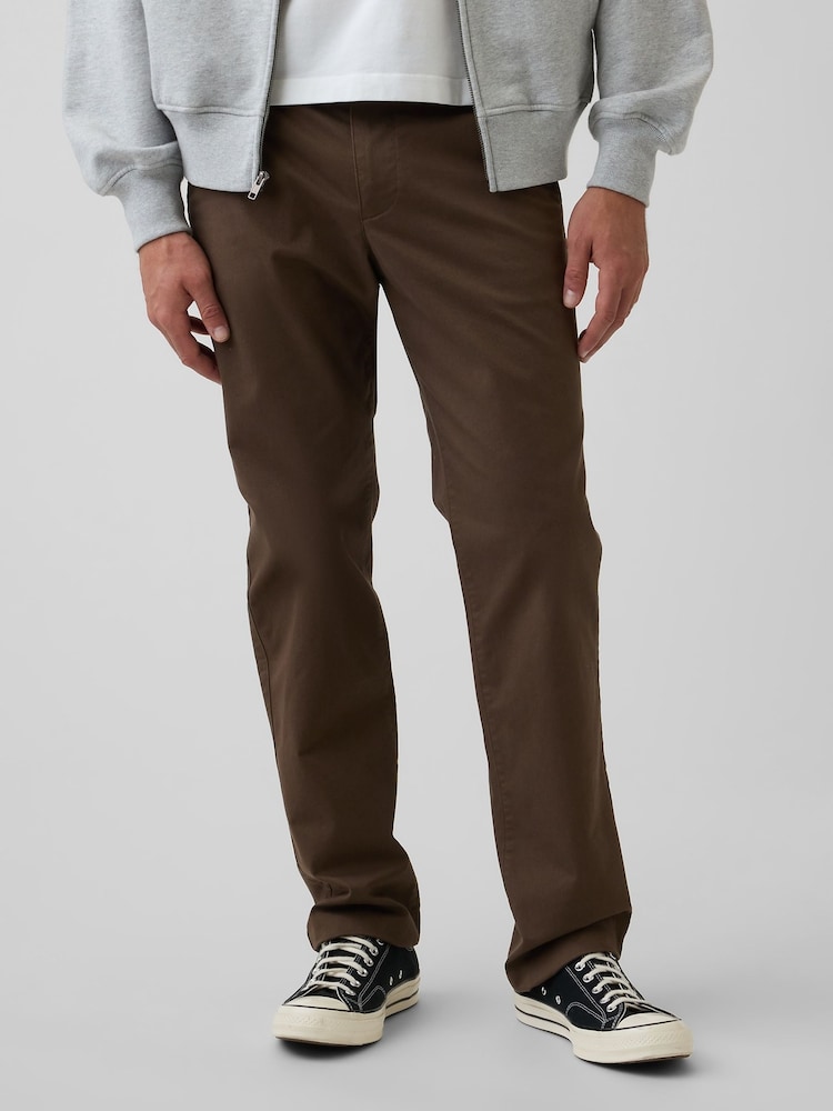 Gap Brown Modern Straight Chinos - Image 1 of 6 Gap Brown Modern Straight Chinos - Image 1 of 6