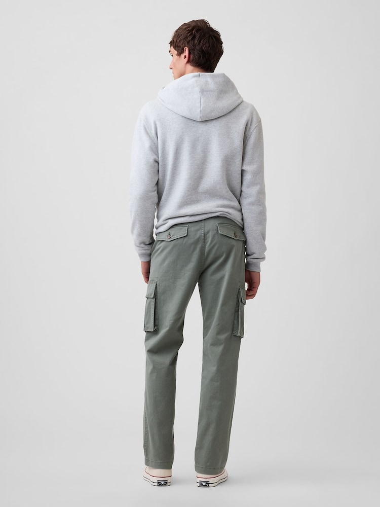 Gap Green Essential Straight Cargo Trousers - Image 2 of 6 Gap Green Essential Straight Cargo Trousers - Image 2 of 6