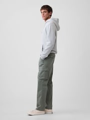 Gap Green Essential Straight Cargo Trousers - Image 3 of 6