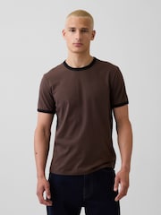 Gap Brown Classic Short Sleeve T-Shirt - Image 1 of 4