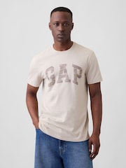 Κρεμ καμουφλάζ - Gap Everyday Soft Logo Κοντομάνικο μπλουζάκι - Εικόνα 1 από 5