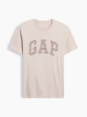 Κρεμ καμουφλάζ - Gap Everyday Soft Logo Κοντομάνικο μπλουζάκι - Εικόνα 4 από 5