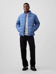 Gap Blue Relaxed Puffer Jacket - Image 3 of 4