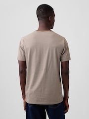 Gap Khaki Green Stripe Pocket Short Sleeve T-Shirt - Image 2 of 4
