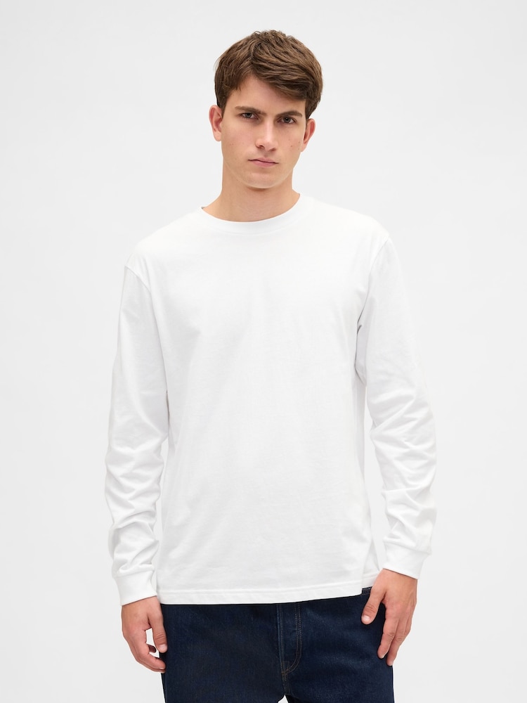 Balta - Gap Long Sleeve T-Shirt - 1 paveikslėlis iš 3