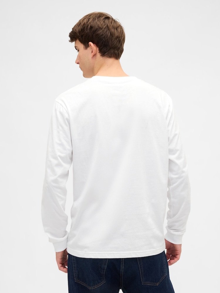 Balta - Gap Long Sleeve T-Shirt - 2 paveikslėlis iš 3