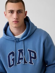 Bleu - Sweat à capuche Gap Vintage Soft Arch à logo - Image 3 de 4