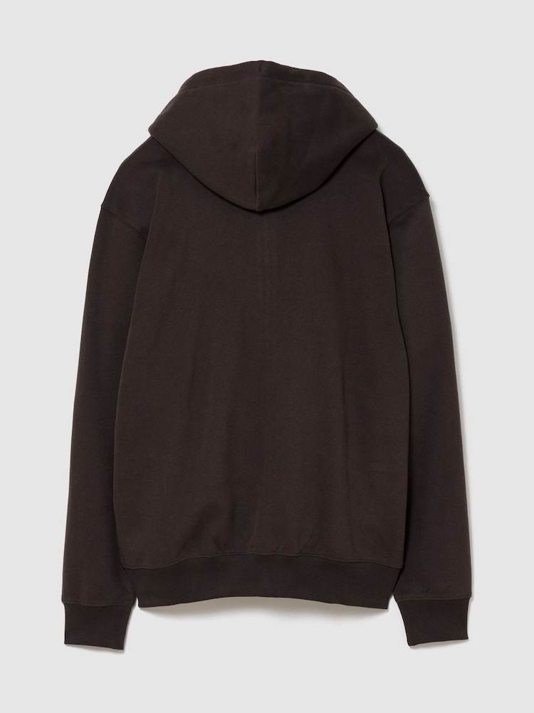 Gap Chocolate Brown Vintage Soft Arch Logo Zip-up Hoodie - Image 2 of 3 Gap Chocolate Brown Vintage Soft Arch Logo Zip-up Hoodie - Image 2 of 3