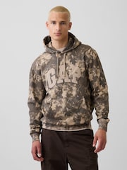 Gap Brown Camo VintageSoft Arch Logo Hoodie - Image 1 of 4