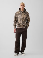 Gap Brown Camo VintageSoft Arch Logo Hoodie - Image 3 of 4