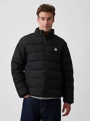 Gap Black Relaxed Puffer Jacket - Image 1 of 4