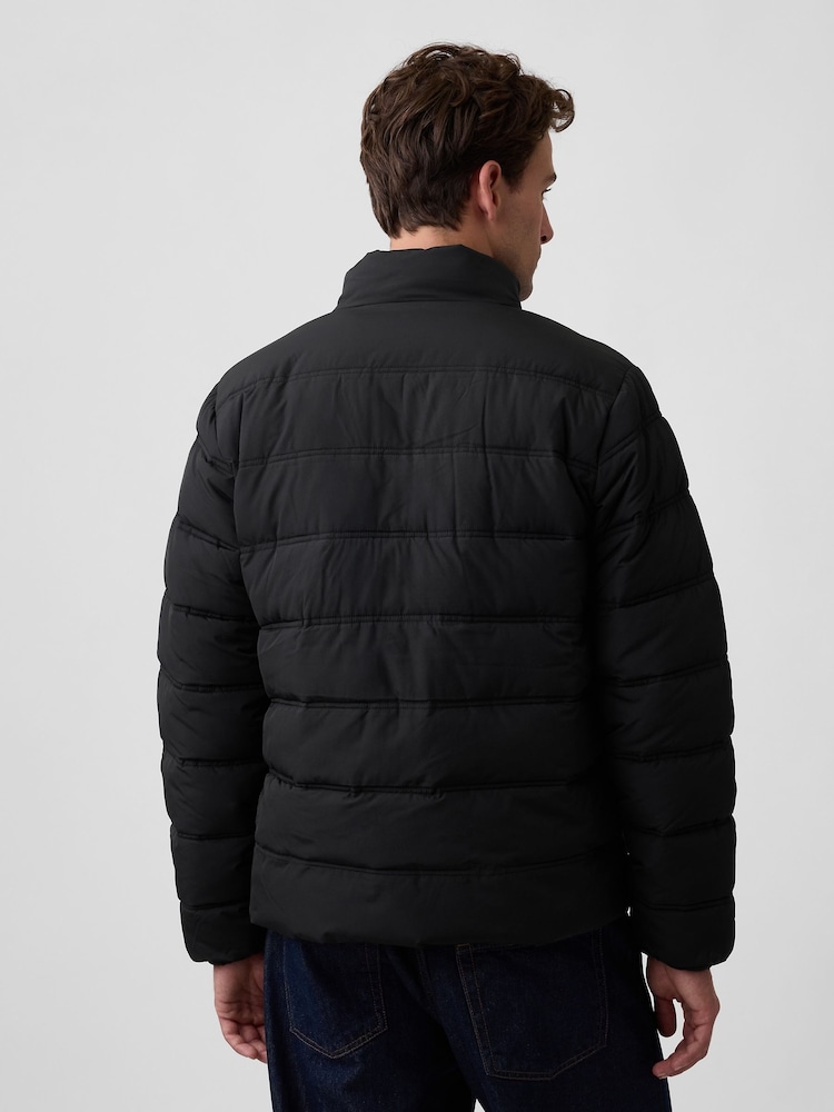 Gap Black Relaxed Puffer Jacket - Image 2 of 4 Gap Black Relaxed Puffer Jacket - Image 2 of 4