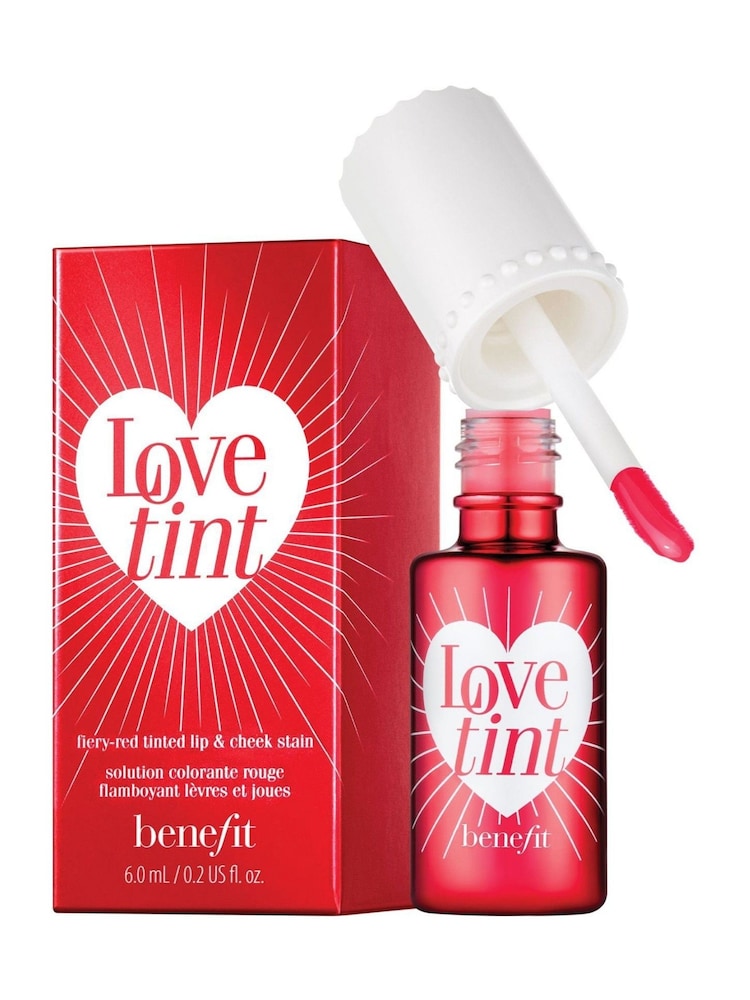 Benefit Pink Love Tint Fiery Red Tinted Lip & Cheek Stain Blusher 6ml - Image 1 of 4