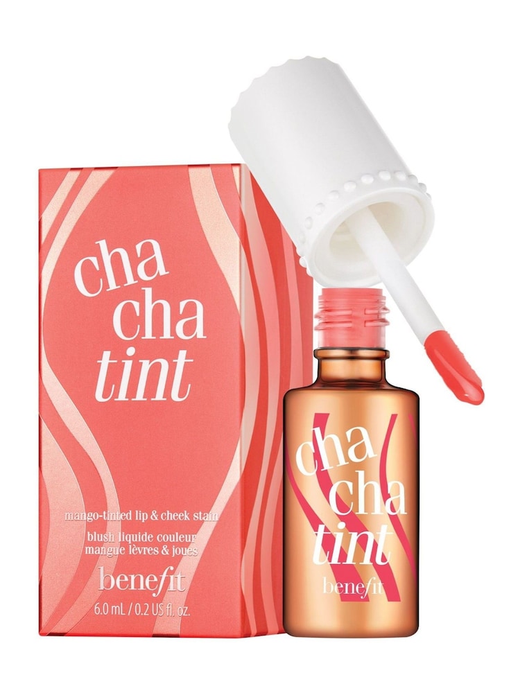 Benefit ChaCha Tint Mango Tinted Lip & Cheek Stain Blusher 6ml - Image 1 of 4