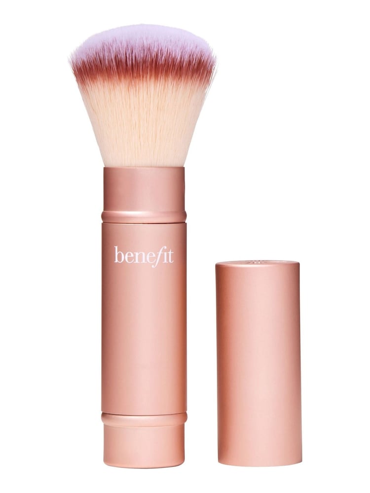 Benefit Pink Retractable Multi tasking Cheek Blusher, Bronzer Highlighter Brush - Image 1 of 3