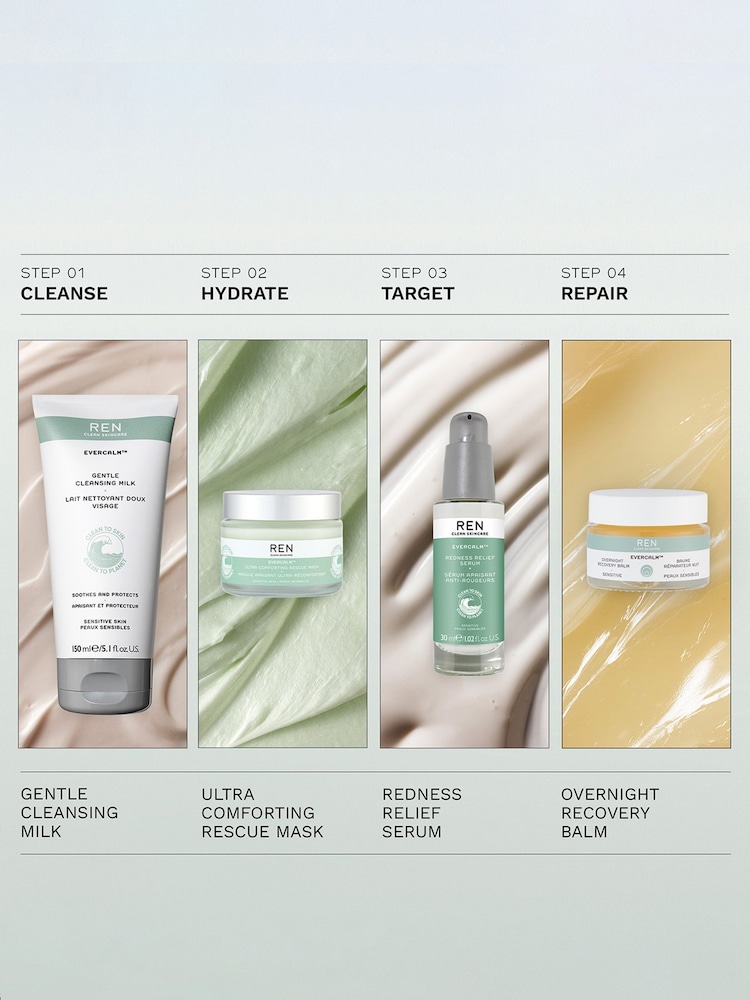 REN Evercalm™ Gentle Cleansing Milk 150ml - Image 8 of 8
