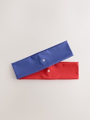 Bleu cobalt/rouge - soi-même. Lot de 2 bandeaux - Image 2 de 4