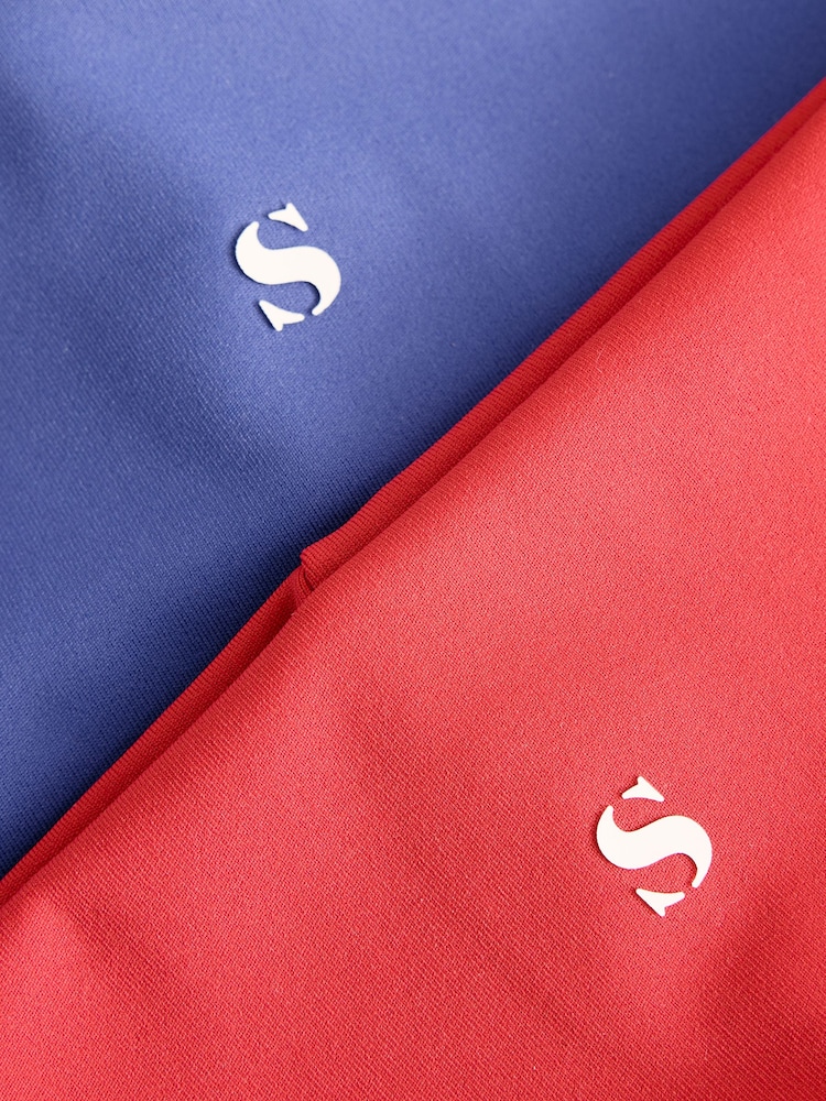 Bleu cobalt/rouge - soi-même. Lot de 2 bandeaux - Image 4 de 4