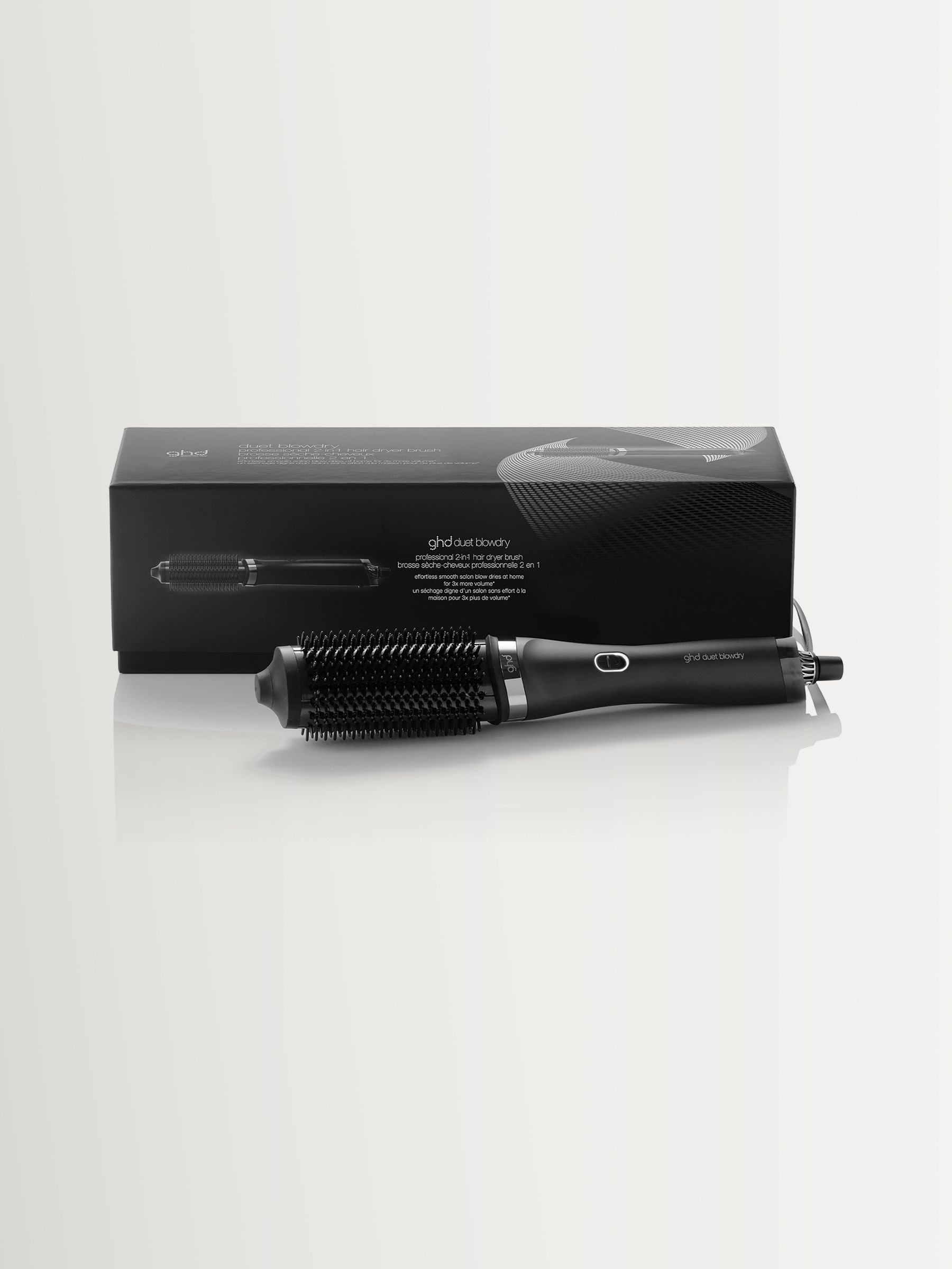 Ghd Unisex Black Duet Blowdry 2-In-1 Hair Dryer Brush Festive Gift Set