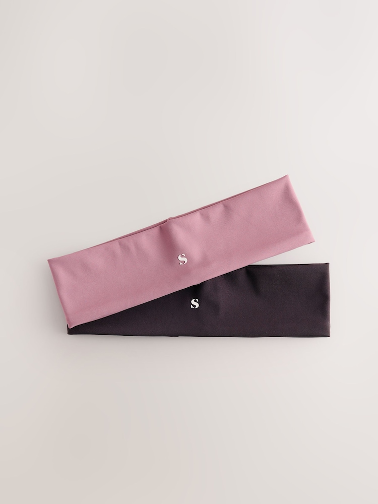 self. Chocolate Brown / Pink Headbands 2 Pack - Image 2 of 4
