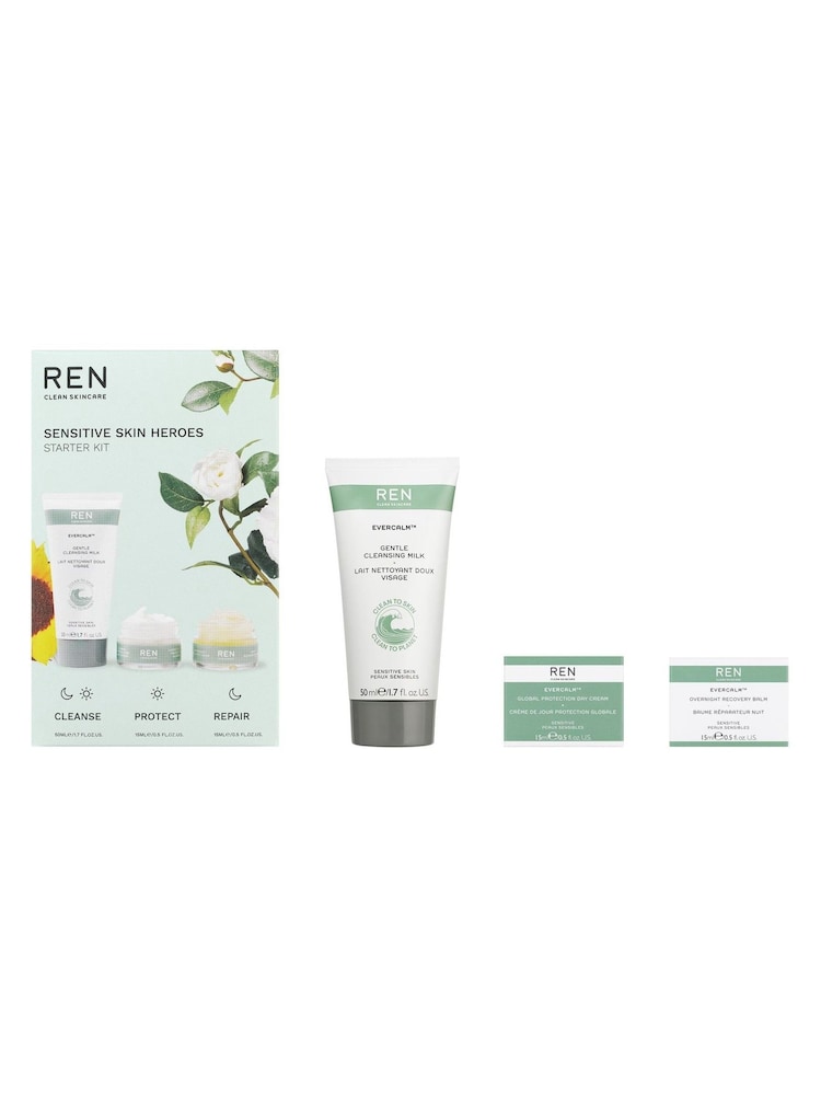 REN Sensitive Skin Heroes Starter Kit (Worth £47) - Image 1 of 4