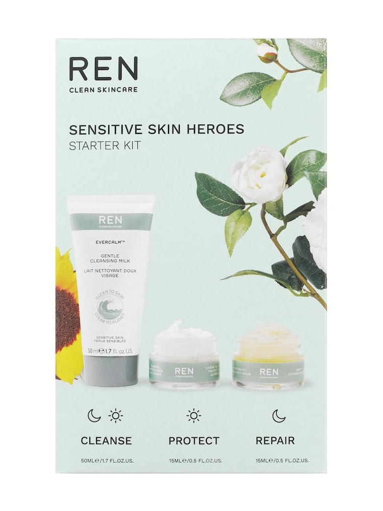 REN Sensitive Skin Heroes Starter Kit (Worth £47) - Image 2 of 4