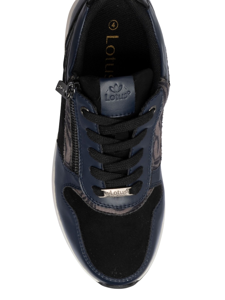 Lotus Blue Casual Side Zip Trainers - Image 4 of 4 Lotus Blue Casual Side Zip Trainers - Image 4 of 4