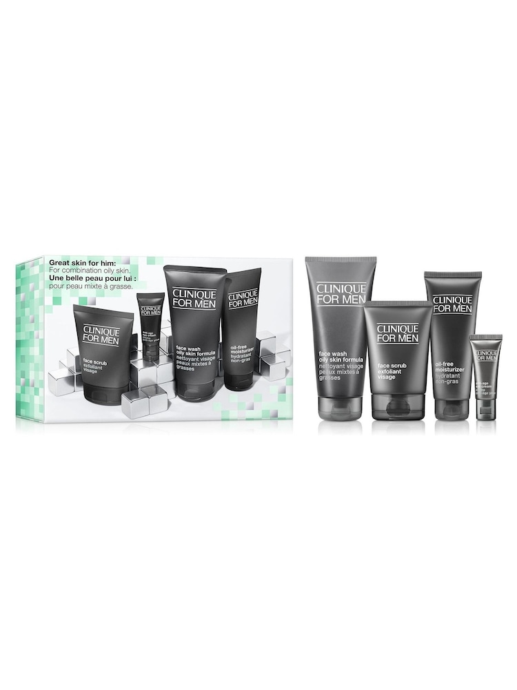 Clinique Mens Skincare Gift Set: Oily Skin Types (Worth £115) - Image 1 of 5