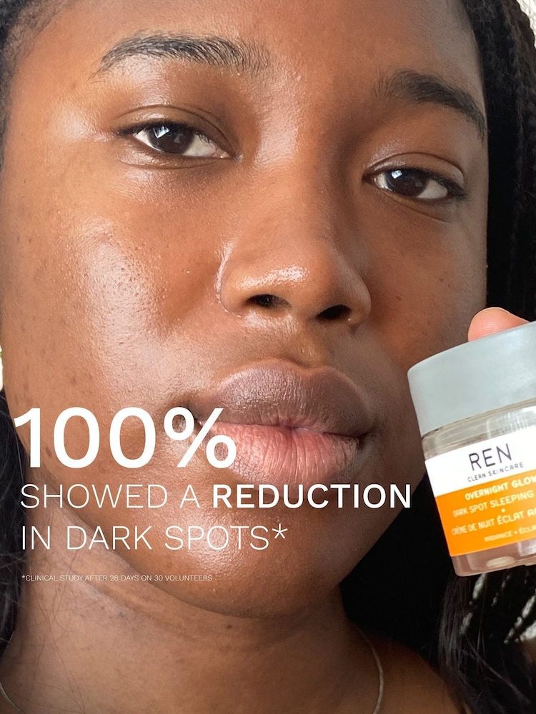 REN Overnight Glow Dark Spot Sleeping Cream 50ml - Image 2 of 6