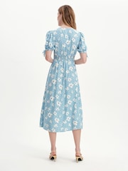 Finery Margot Rynket Midi Kjole Med knapper - Bilde 2 av 4