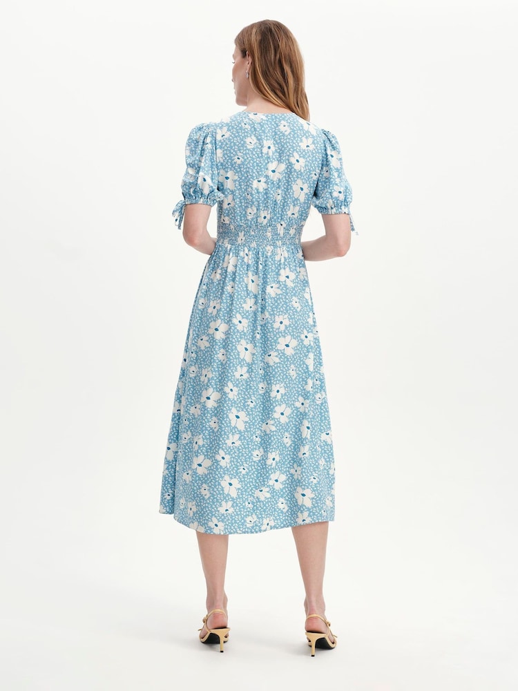Finery Margot Rynket Midi Kjole Med knapper - Bilde 2 av 4