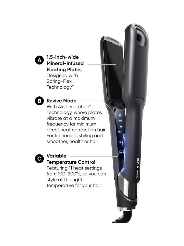 Cloud Nine Highest Heat Straighteners CLOUD NINE 2-in-1 Contouring