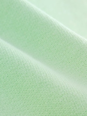 Graphic Fluro Green Raw Hem Detail Washed 100% Cotton Crew Neck Sweatshirt - Image 7 of 10