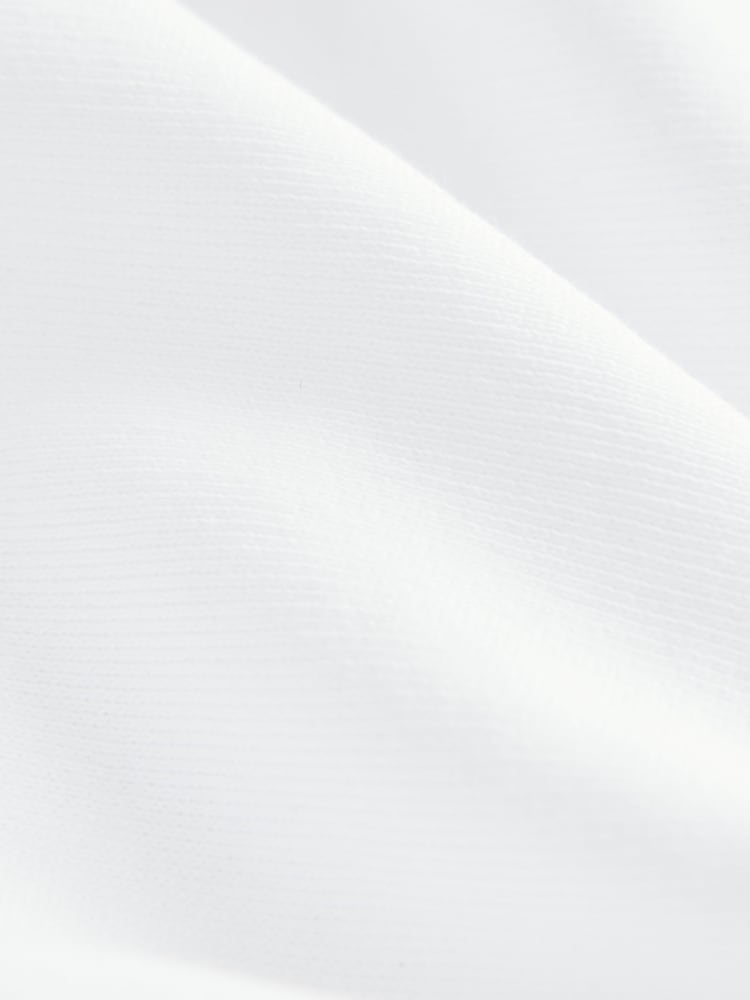 Ecru Raw Hem Detail Washed Cotton Jersey Shorts - Image 5 of 6