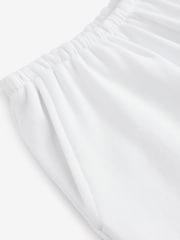 Ecru Raw Hem Detail Washed 100% Cotton Jersey Shorts - Image 6 of 6