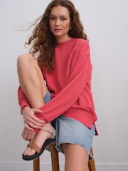 Rouge - Sweat long décontracté Essentials - Image 1 de 7