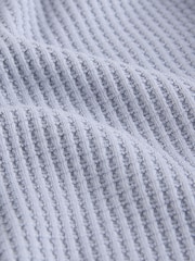 Blue Textured Waffle Summer Shorts - Image 7 of 8