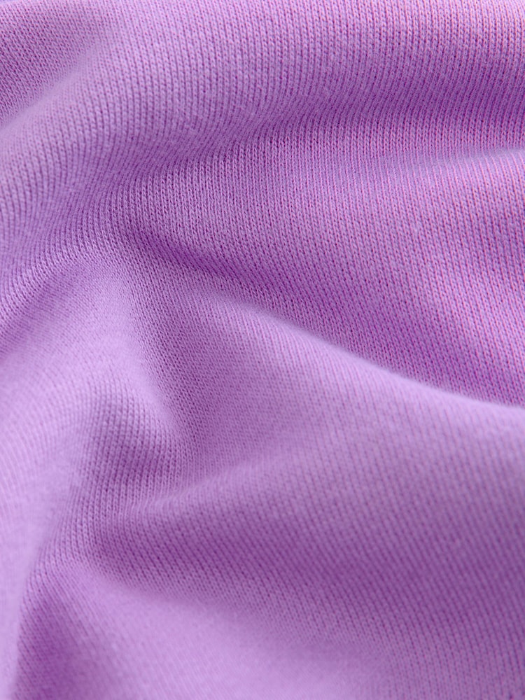 Purple Graphic Beaded Lobster 100% Cotton Crew Neck Longsleeve Sweat Top - Image 7 of 8