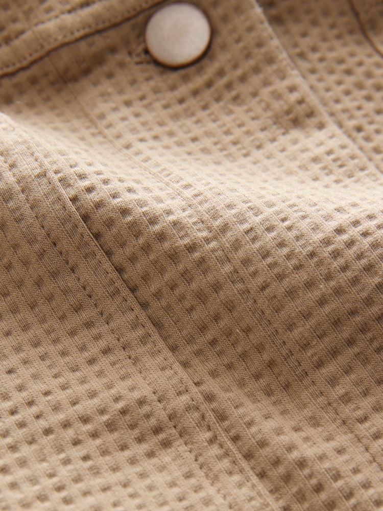 Neutral Seer Sucker Button Through Lightweight Jacket - Image 7 of 7 Neutral Seer Sucker Button Through Lightweight Jacket - Image 7 of 7
