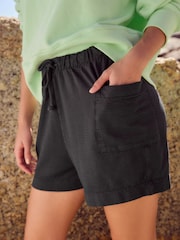 Charcoal Grey/ Slate Textured Seer Shorts - Image 4 of 6