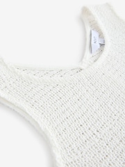 Ecru Crochet Shell Tank Top - Image 8 of 8