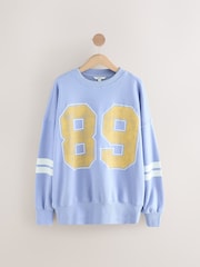 Blue Graphic 89 Number Sweatshirt - Image 5 of 7